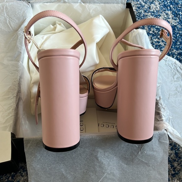 RARE Gucci MARMONT 55 PLATFORM SANDAL 38.5 / 8.5 - Picture 10 of 11